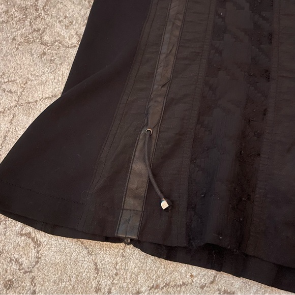 CRiSCA Black Peplum Skirt With Varied Fabric Details Size GB 12 - Picture 4 of 11